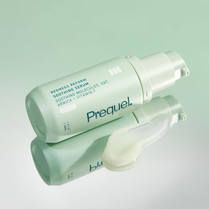 Prequel Skin Redness Reform, Calming Serum for Face. Advanced Clinical Optical Corrector for Redness and Discomfort. Soothing Face Serum with Oat Extract for Sensitive Skin. 1oz Pump (Pack of 2)