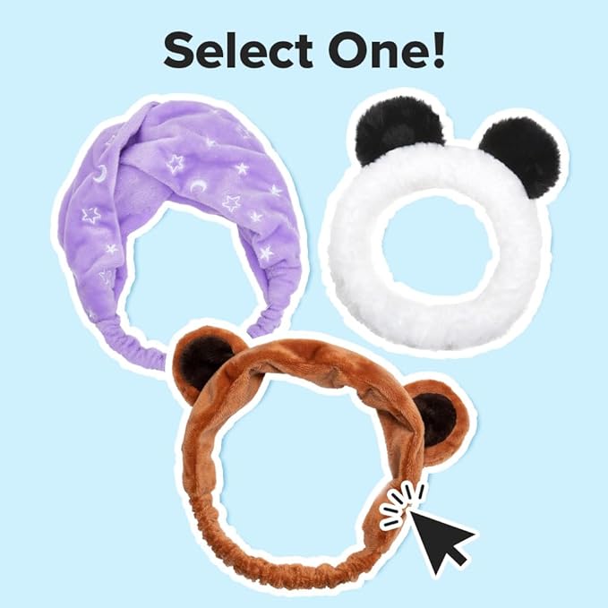 I DEW CARE Face Wash Headband - Panda | Adorable Design, Perfect for Washing & Cleansing, Makeup and Spa, Bath, Skincare, Quick Dry, Soft & Fuzzy, Non Slip, Reusable, Teen Girls Stuff