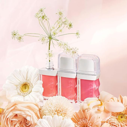 COSNORI Flow Wave Lip Tint - Vegan Glassy Lip Gloss, Lightweight & Long-lasting, Plant-derived Oil Moisturizer, K-Beauty (11 PEACH ROSE)