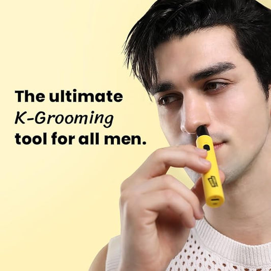 Gorilla Technique Nose Ear Hair Trimmer for Men, Rechargeable 4-in-1 Trimmer for Nose Ear Eyebrow Hair Removal, No Pull No Snag Grooming with High-Speed 10,000rpm Motor, 4 Heads
