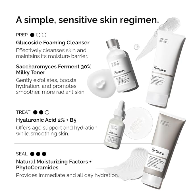 The Ordinary Glucoside Foaming Cleanser, Gentle Foaming Face Wash for All Skin Types Including Sensitive Skin, 5.1 Fl Oz