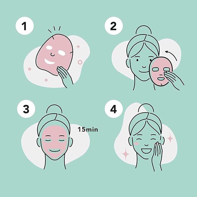 Celavi Essence Facial Face Mask K-Beauty Skincare Korea Skin Care Moisturizing (2 of each) B Set