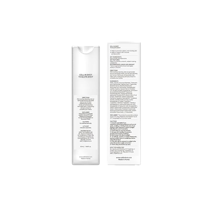 Tranex Gluta Shot Serum – Enhances Skin Clarity and Radiance for Glass Skin - Tranexamic Acid and Glutathione Facial Serum, 1.69 fl.oz. (50 ml)
