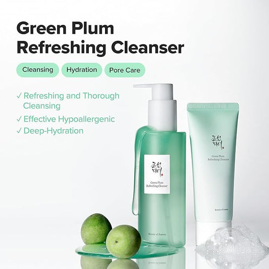 Beauty of Joseon Green Plum Refreshing Cleanser Gel Type Deep Pore Cleansing, Face Wash, For All Skin Types, Korean Skincare 200ml, 6.76 fl.oz