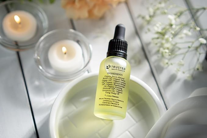 Earth & Elm Face Oil 100% USDA Organic Hydrating Face Oil, Skin Therapy Oil, Vitamin E Face Oil, Facial Massage Oil.