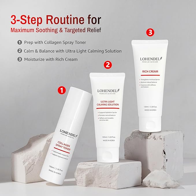 Rich Cream, Thick Textured Face Cream for Dry & Sensitive Skin, Excess Oil Control, Soothe Irritated Skin, Skin Texture Restoration, Intense Moisturizer, Korean Skincare 100ml / 3.38fl.oz