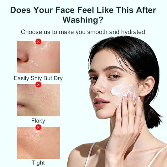 Facial Cleanser, Gentle, Hydrating and Deep clean, Amino Acid based for Daily Cleansing, Niacinamide and Zinc PCA(150g/5.29oz.)