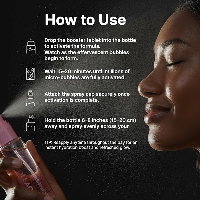 Vitamin C Serum Mist for Face – Instant Hydrating & Radiance Booster Spray with Niacinamide, Fresh-Activated Vitamin C, Lightweight Brightening Facial Mist for Uneven Tone & Dull Skin, 3.4 fl oz