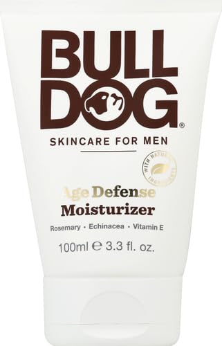 BULLDOG Mens Skincare and Grooming Face Moisturizer Age Defense, 3.3 Fluid Ounce, (Pack of 2)