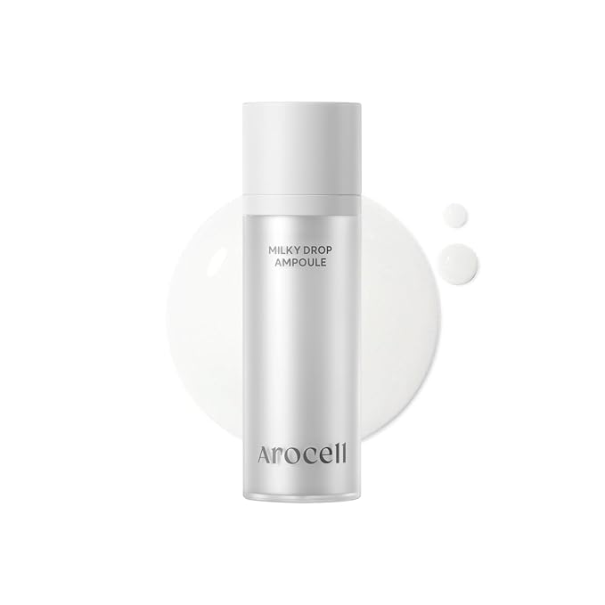 AROCELL Milky Drop Ampoule 30ml/1.01 Fl Oz – Korean Hydrating & Moisturizing Ampoule with TXA, Milk Exosome 5%, Hyaluronic Acid & Ceramides – Soothing, Brightening, Clear Skin KBeauty Serum