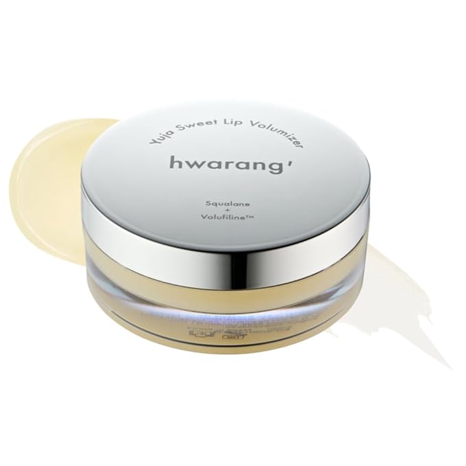[hwarang'] Lip Care Collection – Hydrating & Plumping K-Beauty Treatments with Natural Extracts | Omija Glow Lip Mask & Yuja Sweet Lip Volumizer | 0.5 fl oz Each (Yuja)