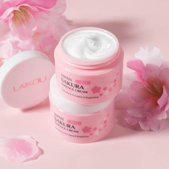 AKARY Face Sakura Cream Vitamin C Serum For Improving Skin Reducing Wrinkles and Moisturizing Enhance Skin, Body and Face Moisturizer for Dry Skin (25g)