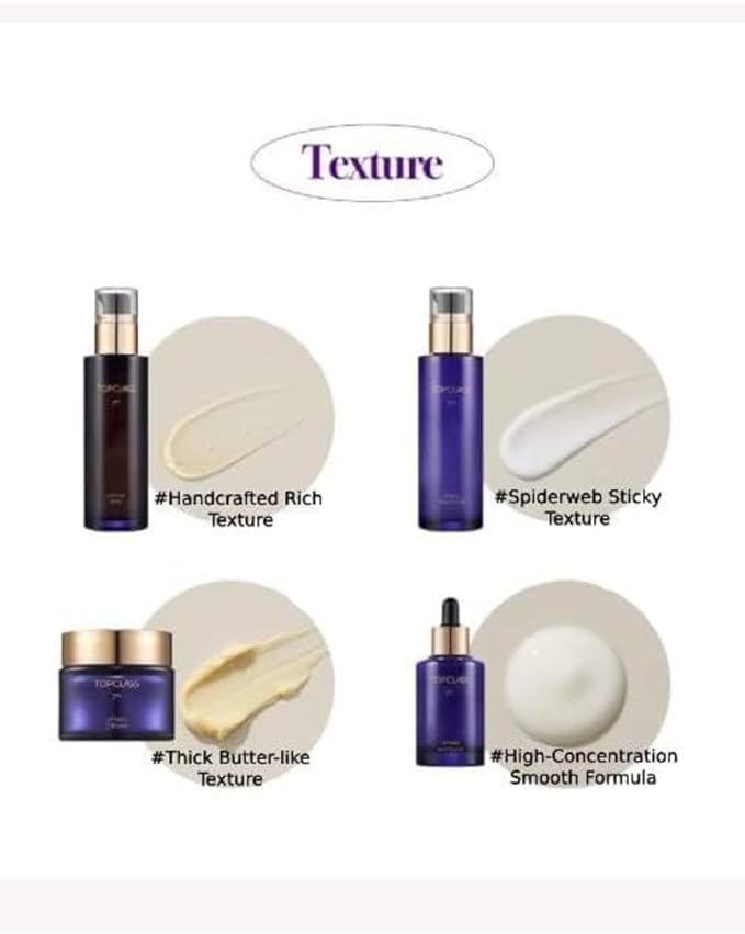 CHARMZONE TopClass Lifting 7th Skincare Set – Korean Anti-Aging 4-Piece Set with Toner, Emulsion (4.05 fl oz) & Ampoule, Cream (1.69 fl oz) – Firming, Lifting, Hydrating with Triple Collagen K-Beauty