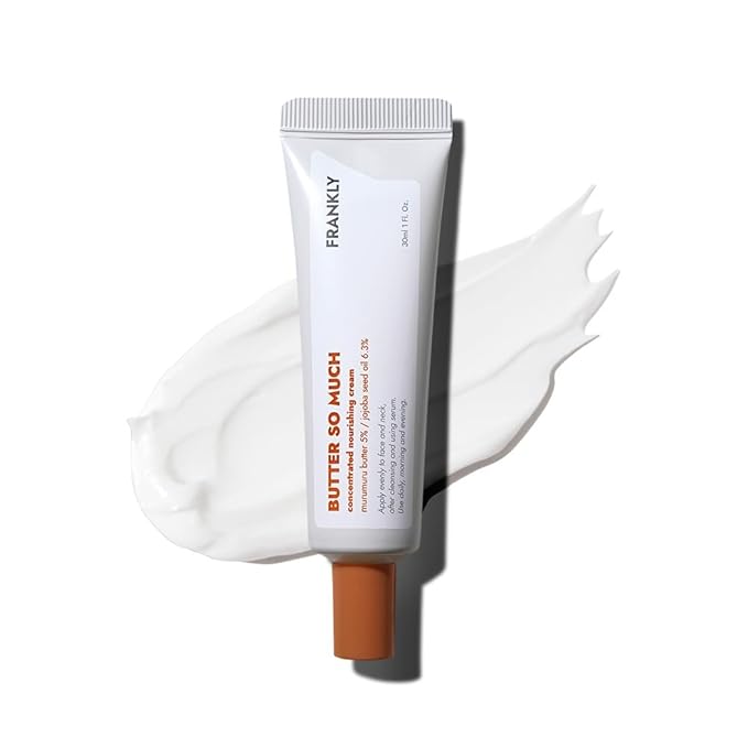 FRANKLY Butter So Much Cream - Intense Moisturizing | Face Moisturizer | 20% Vegan Butter & Plant Oils | 5% Murumuru Butter & 6.3% Jojoba | For Dry & Sensitive Skin | - 1.01 fl. Oz.