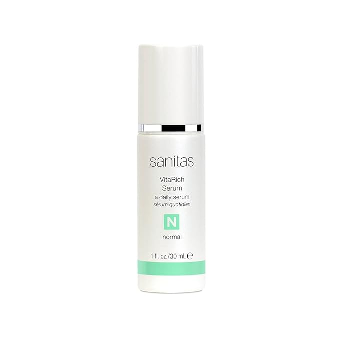 Sanitas Skincare VitaRich Serum, Hydrating, Reparative Serum, Multivitamin Blend, Vegan Squalane, 1 Ounce