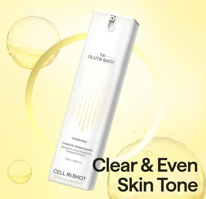 Tranex Gluta Shot Serum – Enhances Skin Clarity and Radiance for Glass Skin - Tranexamic Acid and Glutathione Facial Serum, 1.69 fl.oz. (50 ml)