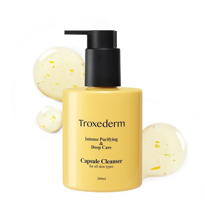 Collagen Capsule Cleanser – Korean Gel Face Wash with Peptides, Niacinamide & Troxerutin, Hydrating Daily Facial Cleanser & Makeup Remover, Gentle K-Beauty Skincare, 6.76 fl oz