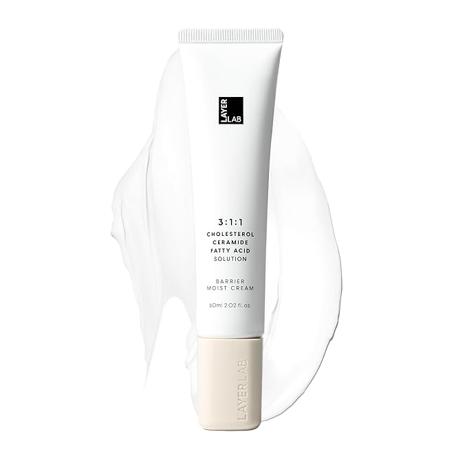 LAYERLAB Barrier Moist Cream - Up to 100H Hydration Face Moisturizer with Ceramide, Cholesterol, K-Beauty Skincare with Shea Butter for Deep Hydration & Moisture Barrier Support 2.02 fl oz