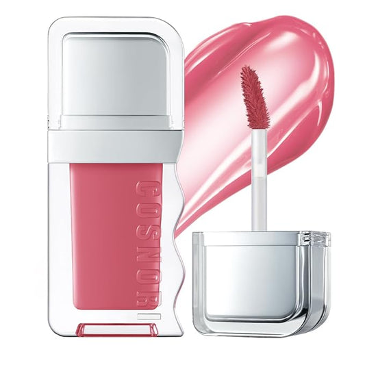 COSNORI Flow Wave Lip Tint - Vegan Glassy Lip Gloss, Lightweight & Long-lasting, Plant-derived Oil Moisturizer, K-Beauty (13 JUICY FIG)