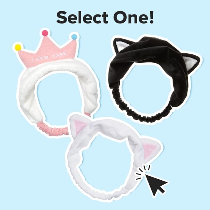 I DEW CARE Face Wash Headband - Panda | Adorable Design, Perfect for Washing & Cleansing, Makeup and Spa, Bath, Skincare, Quick Dry, Soft & Fuzzy, Non Slip, Reusable, Teen Girls Stuff