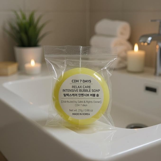 CDH7DAYS EWG VERIFIED VEGAN BAR SOAP/HANDMADE (MADE IN KOREA) Natural Body Soap Bar, Plant-Based, Handmade Soap Mini Gift Set 4 SET (.88oz X4)