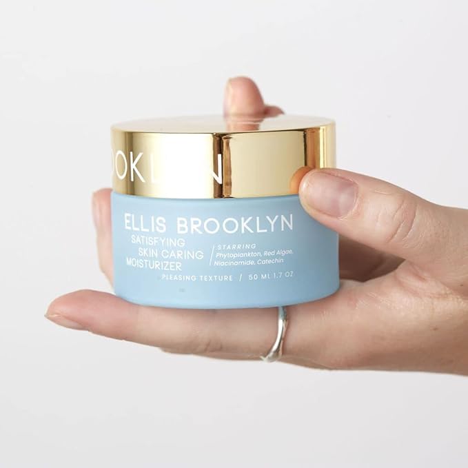Ellis Brooklyn Satisfying Skin Caring Moisturizer - Facial Moisturizer with Squalane & Niacinamide, Face Cream Hydrating Face Moisturizer, Skin Care, 1.7 Fl Oz