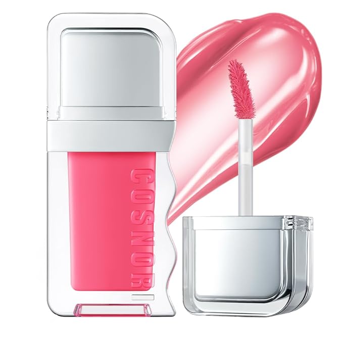COSNORI Flow Wave Lip Tint - Vegan Glassy Lip Gloss, Lightweight & Long-lasting, Plant-derived Oil Moisturizer, K-Beauty (01 SURFY)