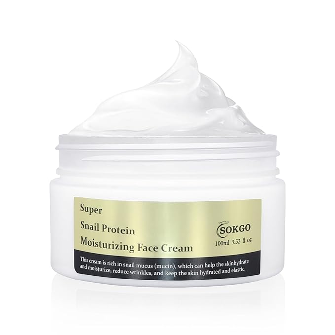 Snail Mucin Cream, Revitalizing Hydrating Moisturizer for All Skin Types, Enriched with Snail Extract for Radiant Smooth Skin Ideal for Dry and Dull Complexions
