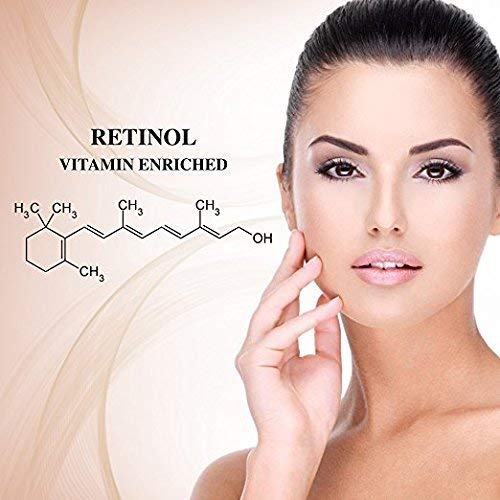 Retinol Moisturizer Cream 2.5% for Face & Eye Area - Anti-Aging Formula with Hyaluronic Acid, Vitamin E, Green Tea - 1.7 Fl Oz