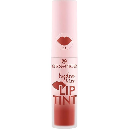 essence | Hydra Kiss Lip Tint | Hydrating, Long-Lasting Lip Stain | Natural Color & Radiant Shine (04 Classy Red)