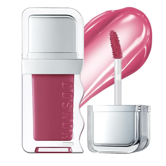 COSNORI Flow Wave Lip Tint - Vegan Glassy Lip Gloss, Lightweight & Long-lasting, Plant-derived Oil Moisturizer, K-Beauty (14 LOVEY FIG)