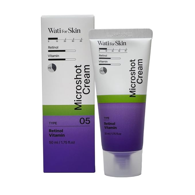Retinol Vitamin Microshot Cream – Lightweight, Fast-Absorbing Moisturizer for Smooth Skin Texture, Pore Care, and Firmness – 50ml