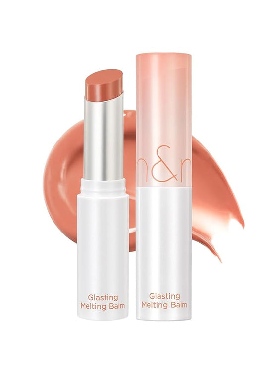 rom&nd Glasting Melting Lip Balm 01 Coco Nude | Vegan Tinted Hydrating Glossy Lip Color for Dewy Shine & Subtle MLBB Effect | Non-Sticky, Plant-Based Oils