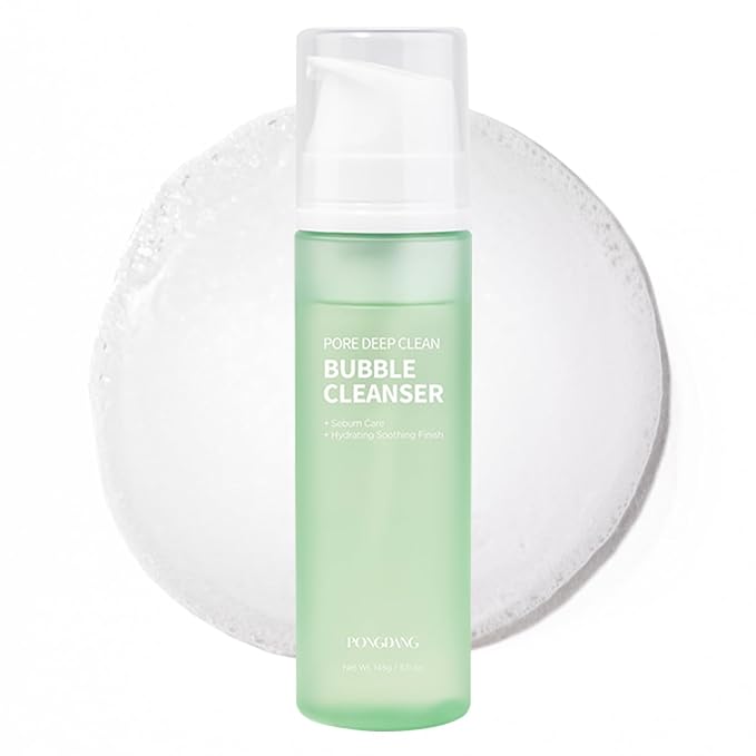 PONGDANG Pore Deep Clean Bubble Cleanser 5.11 fl.oz | Facial Foam for acne-prone skin | Zero Irritation | Sebum Control & Hydrating Wash | Korean Skin Care