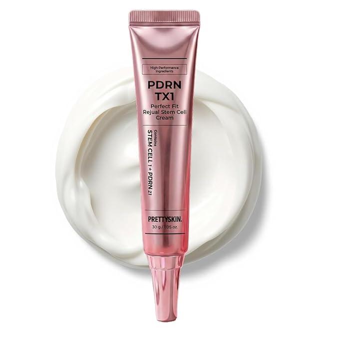 PRETTYSKIN Rose PDRN 21% Facial Moisturizer – Plant-Based Daily Cream for Glass Skin Texture & Moisture Barrier Support – Non-Sticky K-Beauty Skincare with Ceramide NP, Peptides & Niacinamide, 1.05 oz