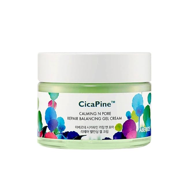 Cicapine Calming & Pore Repair Balancing Gel Cream 1.69 fl oz / 50ml, Cica Soothing Gel Cream for Sensitive & Acne-Prone Skin, Pore Minimizing & Tightening Moisturizer Vegan K-Beauty Skincare