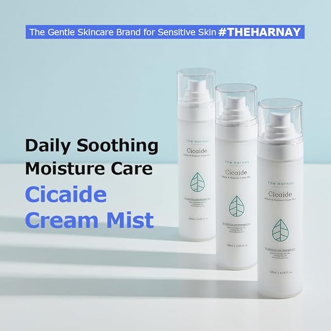Cicaide Cream Mist 3.38 fl. oz | Korean Hydrating & Soothing for Stressed Skin | Makeup Prep & Setting Spray | 24-Hour Moisture Boost | K-Beauty Makeup Artist Pick