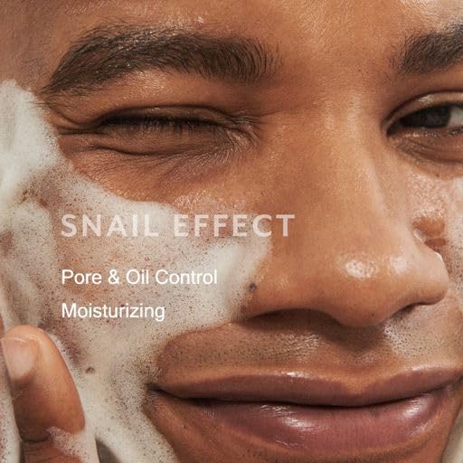 MIZON Snail Repairing Foam Cleanser Snail Mucin Face Wash Soft Face Cleanser for Pores and Blackheads Moisturizing Formula Korean Skincare (2.02 fl oz) (2 pack)