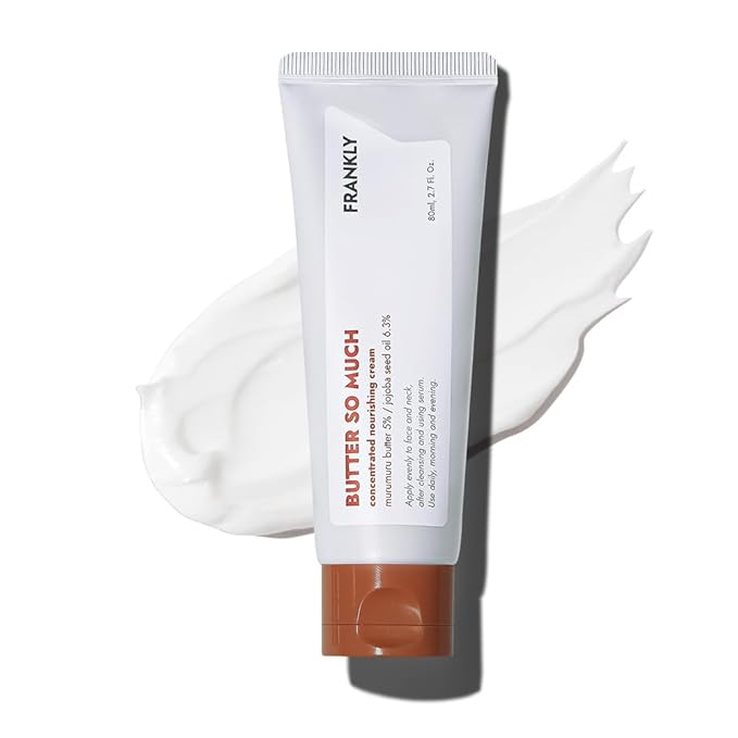 FRANKLY Butter So Much Cream Jumbo - Intense Moisturizing | Face Moisturizer | 20% Vegan Butter & Plant Oils | 5% Murumuru Butter & 6.3% Jojoba | For Dry & Sensitive Skin | - 2.7 fl. Oz.