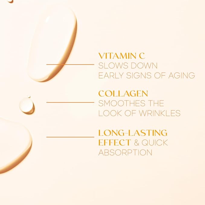 Vitamin C & Collagen Under Eye Patches - Dermatologist Tested - Brightens Dark Circles, Tightens Under Eye Area, Anti-Aging - Natural Ingredients Korean Skin Care - All Skin Types - 15 Pairs
