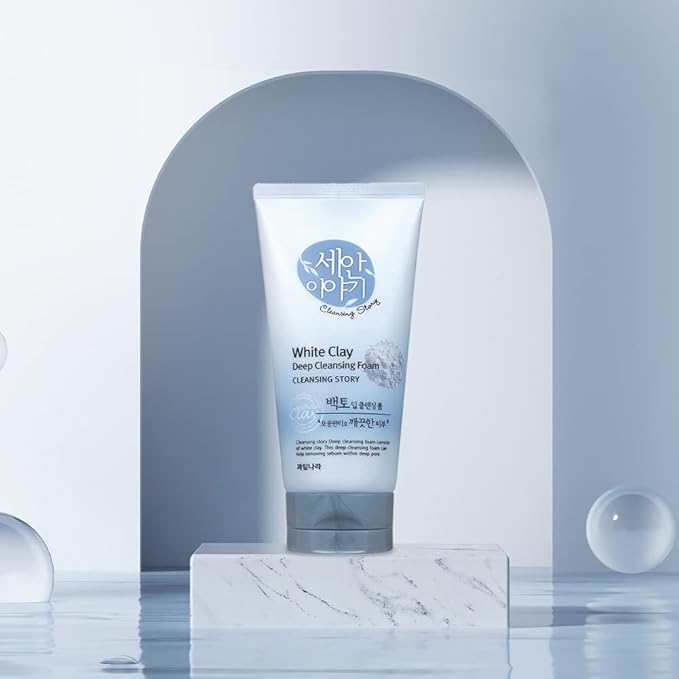 Kwailnara Cleansing Story Natural Facial Deep Foam Cleansing - White Clay