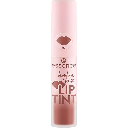 essence | Hydra Kiss Lip Tint | Hydrating, Long-Lasting Lip Stain | Natural Color & Radiant Shine (07 Hazelnut Haze)