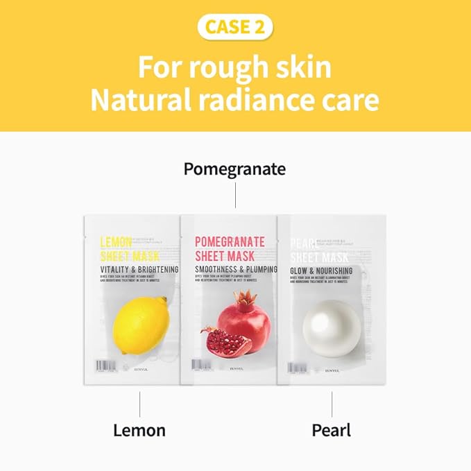 EUNYUL Purity Korean Collagen Face Mask for Skincare 8 Types x 1 Set Hydrating and Nourishing