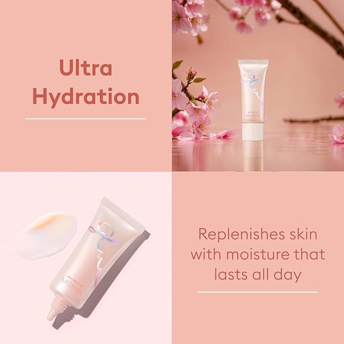 MISSHA Glow Skin Balm 0.68 fl oz/ 20ml, 4-in-1 Primer, Moisturizing Cream, Morning Pack, Luminizing Cream for a Flawless Natural Glow, Glass Skin