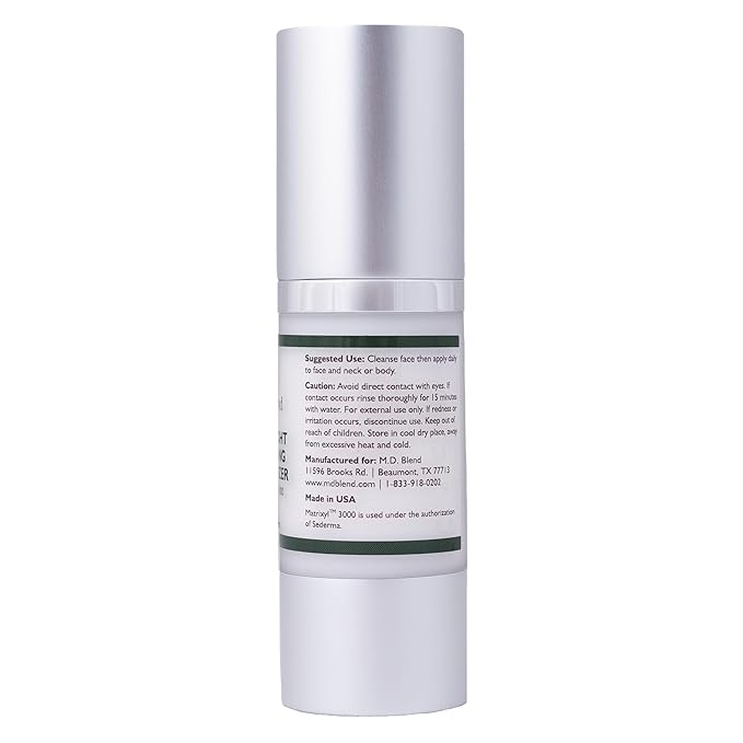 Day & Night Anti-Aging Face Moisturizer Cream, Matrixyl 3000, Nourishing & Hydrating for Women's & Men's Face Moisturizer Night Cream Smooths Lines & Stretch Marks, 30 ml Airless Pump, 1 Oz