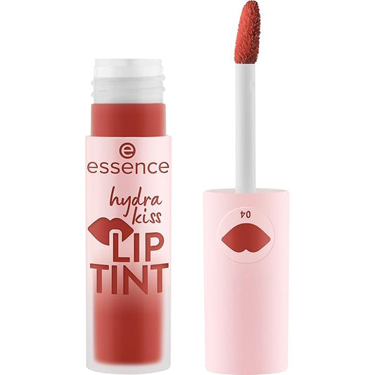 essence | Hydra Kiss Lip Tint | Hydrating, Long-Lasting Lip Stain | Natural Color & Radiant Shine (04 Classy Red)