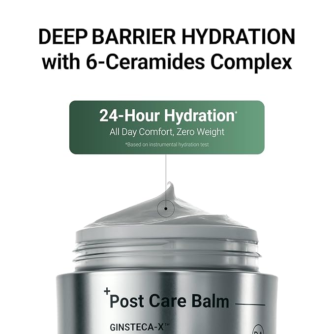 DA EFFECT - Post Care Balm, Advanced Barrier Repair Moisturizer & Hydrating Face Cream with GINSTECAX™, Soothes Sensitive Skin, Relieves Redness & Irritation, 30ml