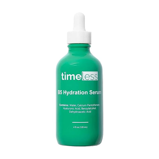 Timeless Skin Care Vitamin B5 Serum - Hydrating Face Serum with Hyaluronic Acid - Oil-Free - for Oily Skin - Fragrance-Free - 4 oz