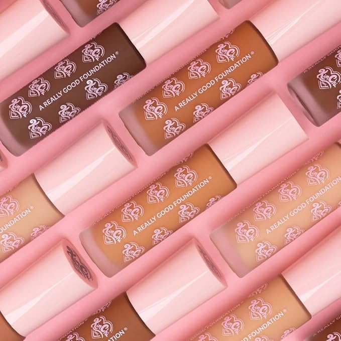 KimChiChic Beauty A Really Good Foundation | Medium to Full Coverage Makeup | Long-Lasting, Lightweight Hydrating Formula | Vegan & Cruelty-Free, 1.0 fl. oz, 119M Medium/Tan + Neutral Undertones