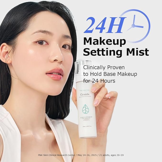 Cicaide Cream Mist 3.38 fl. oz | Korean Hydrating & Soothing for Stressed Skin | Makeup Prep & Setting Spray | 24-Hour Moisture Boost | K-Beauty Makeup Artist Pick